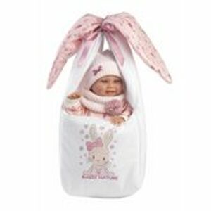 Llorens 73902 NEW BORN HOLČIČKA - realistická panenka miminko s celovinylovým tělem